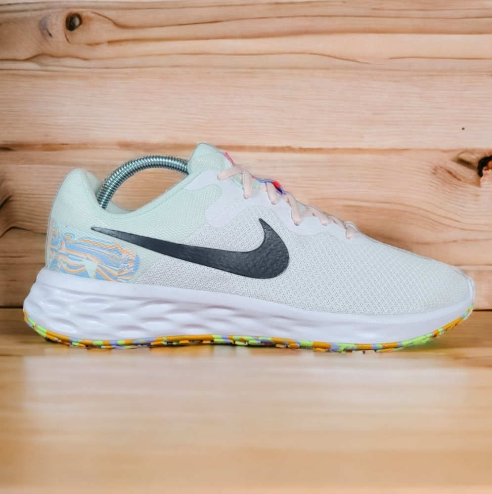 Nike Revolution 6 NN PRM Next Nature Premium White Pink Running Shoes Womens 12.